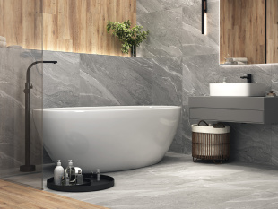 Керамогранит Cersanit Manzolino серый арт. A17440 (60x120) ректификат